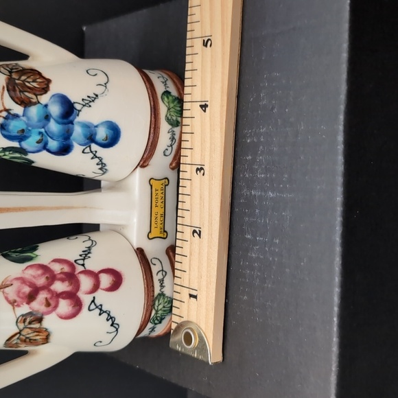 VGT,Japan Ceramic Around The Orchard Salt & Pepper Shaker Cruet Set. - Picture 11 of 11